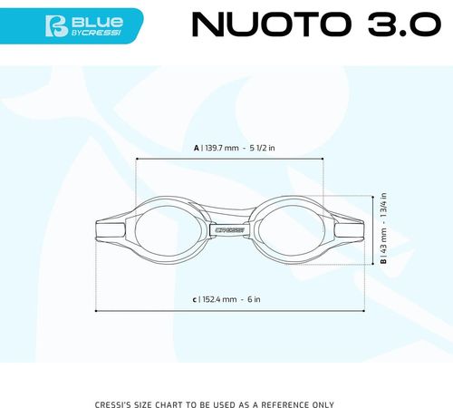 cumpără Accesoriu pentru înot Cressi-Sub Ochelari Inot Nuoto 3.0 Navy/Navy (Zde242424) în Chișinău 