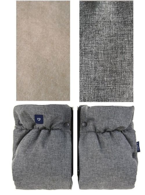 cumpără Accesorii pentru cărucior Zaffiro Муфта wool premium 38 x 26 cm Beige wool premium + melange grey în Chișinău 