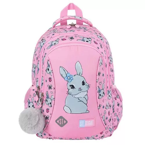 cumpără Rucsac pentru copii St.RIGHT 56685 Ghiozdan scolar Cute Rabbit 27x17x39cm în Chișinău 