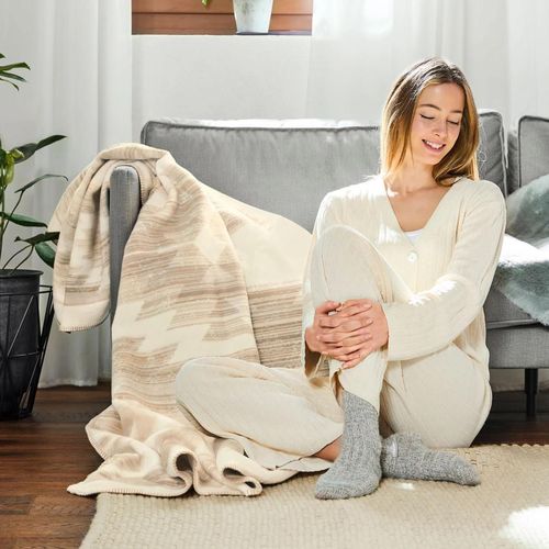 cumpără Textile de casă Ibena 3536/300 Jacquard Decke Girga Beige în Chișinău 