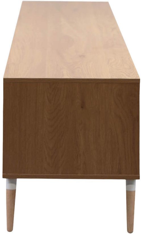 купить Тумба напольная для TV Deco Marani 2 polite 150x40x51H Oak/White в Кишинёве 