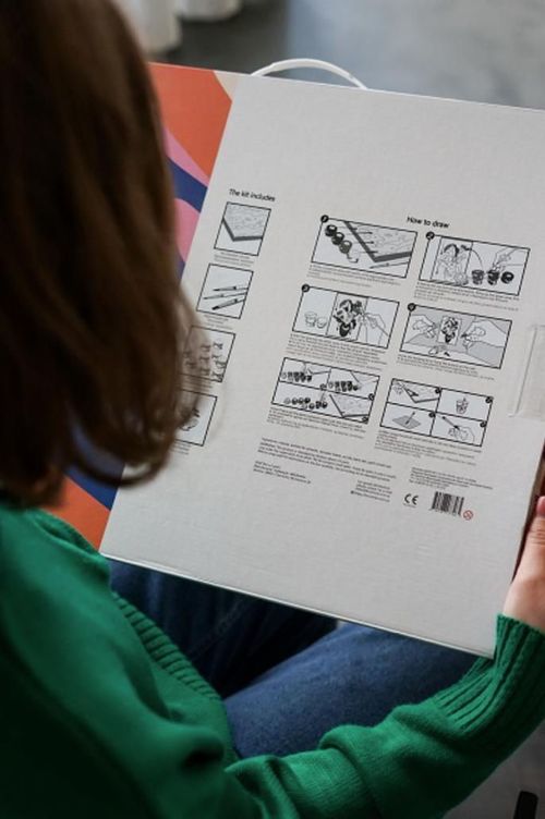 купить Картина по номерам BrushMe BS26136 40x50cm (în cutie) Bufniță în culori в Кишинёве 