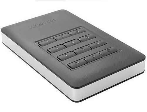 cumpără 2.5" 1TB External HDD Verbatim Store'n'Go Secure, USB 3.1 with USB-C Connection, AES 256-bit Hardware Encryption, Built-in keypad , 53401, (hard disk extern HDD/внешний жесткий диск HDD) în Chișinău 