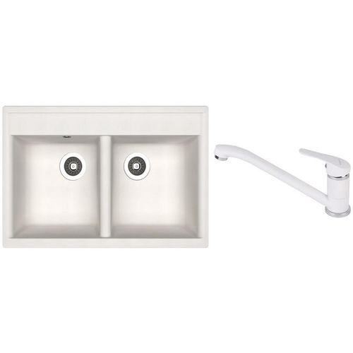 купить Мойка кухонная со смесителем Dr.Gans Astra 780 + SanDonna F 1066 alb в Кишинёве 