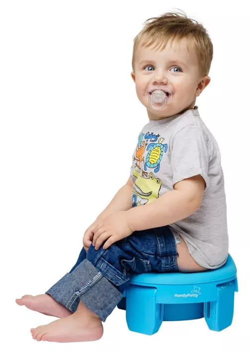 купить Детский горшок Roxy Kids HP-250B HandyPotty в фирменной сумке, голубой в Кишинёве 