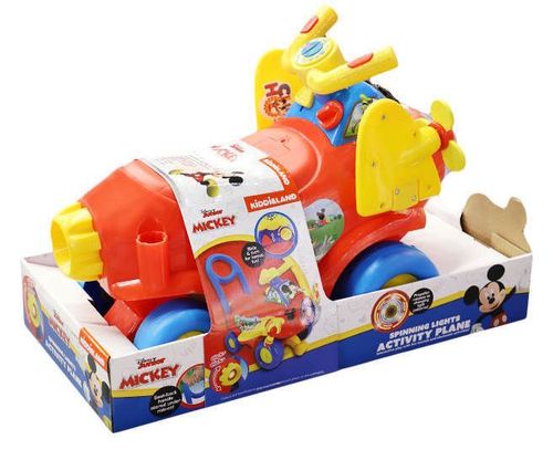 купить Толокар Kiddieland 65631 Самолёт Микки со светом и звуком, красный 1318D в Кишинёве 