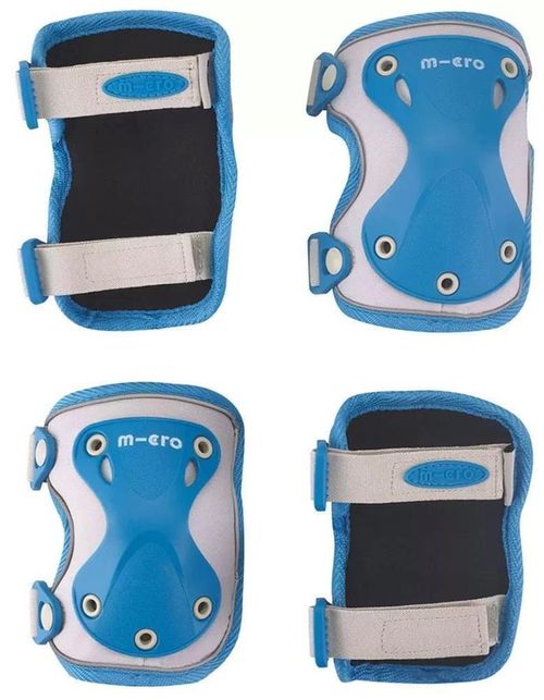 купить Защитное снаряжение Micro AC5474 Set de protectii pentru genunchi si coate reflective Blue S в Кишинёве 