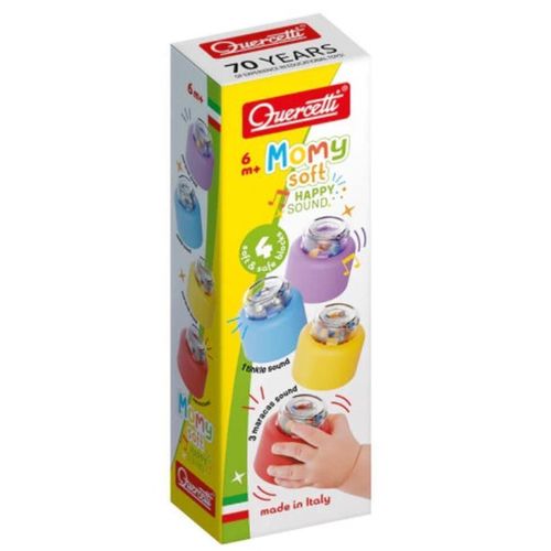 купить Погремушка Quercetti 4144 Momy Soft Happy Sound (4pcs) в Кишинёве 