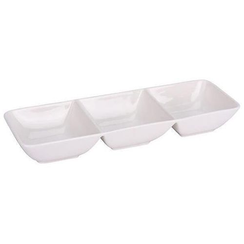 купить Посуда прочая Excellent Houseware 47383 Емкость для аперитива тройная 30x8cm, фарфор в Кишинёве 