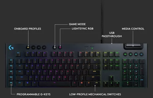 cumpără Tastatură Logitech G815 Lightsync Black în Chișinău 