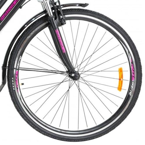 купить Велосипед Crosser CITY 700C 28" *18" Black/Pink 700C-2054-21-18 в Кишинёве 