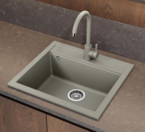cumpără Bateria bucătărie Helika-AquaSanita 5523E2-221 SABIA ECO2 Light grey în Chișinău 