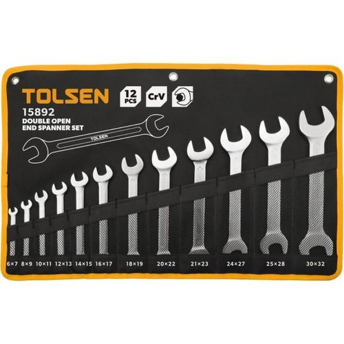 купить Набор ручных инструментов Tolsen Set 12 chei duble deschise 6-32mm (15892) в Кишинёве 
