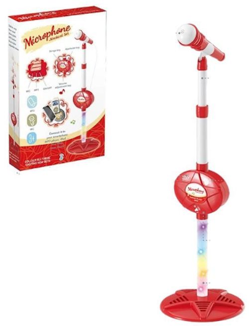 cumpără Jucărie muzicală Essa 5017C Microfon cu stativ pentru copii, roșu în Chișinău 