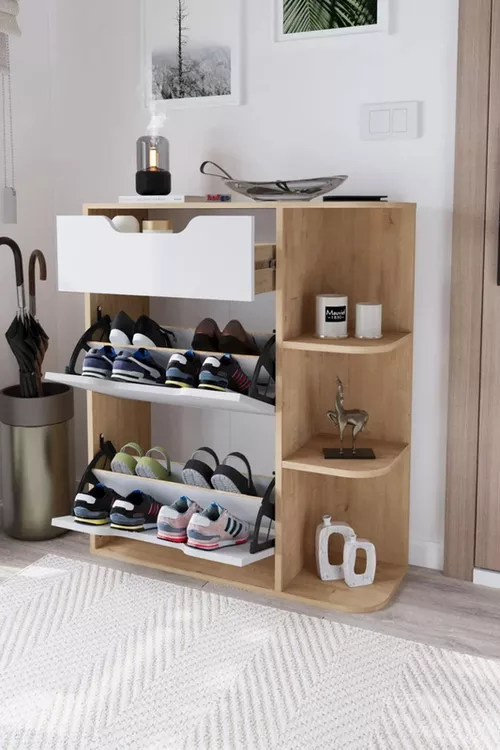 cumpără Raft pentru încălțăminte Bofigo 18-35-41 Oak/White în Chișinău 