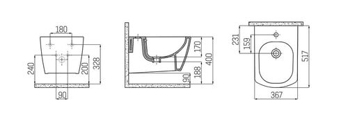 купить Биде Creavit Elegant EG510 в Кишинёве 