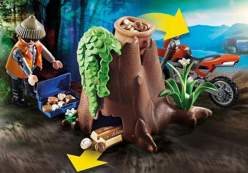 cumpără Mașină Playmobil PM70570 Police Off-Road Car with Jewel Thief în Chișinău 