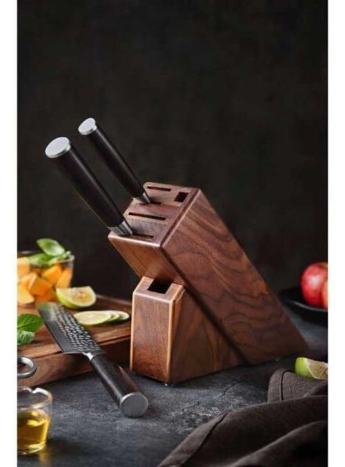 купить Аксессуар для кухни Takumi Suport pt cutite Knife Holder Acacia Wood 6 Slot в Кишинёве 