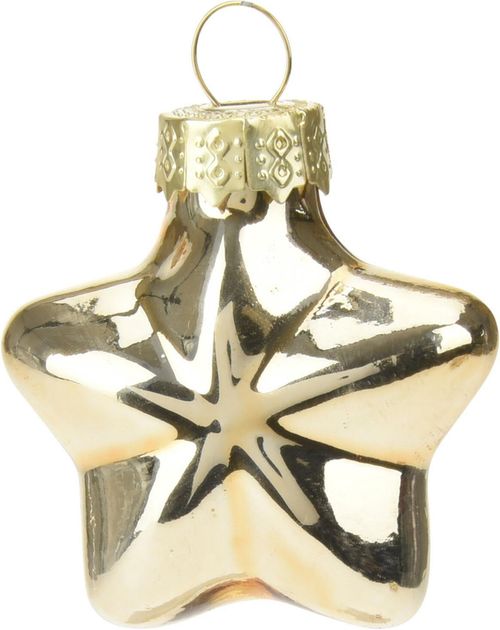 cumpără Decor de Crăciun și Anul Nou Promstore 20969 Набор украшений елочных стеклянных 12шт 40x20mm, золотой în Chișinău 