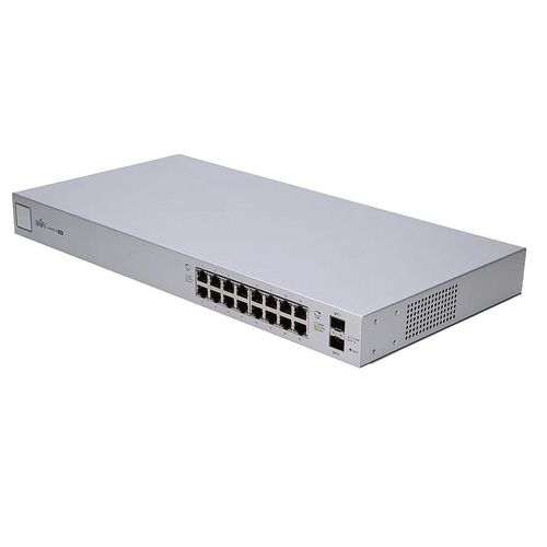купить Ubiquiti UnFi Switch 16 (US-16-150W), 16-Port Gigabit RJ45, 2-ports SFP, 150W, POE+ IEEE 802.3at/af and 24V Passive PoE, PoE Output 150W, Non-Blocking Throughput: 18 Gbps, Switching Capacity: 36 Gbps, Rackmountable(retelistica switch/сетевой коммутатор) в Кишинёве 