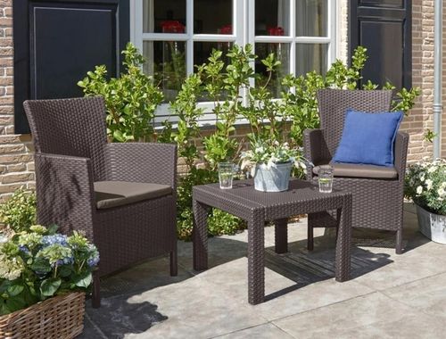 купить Садовая мебель Keter Rosario Balcony Set Brown/Oat (258839) в Кишинёве 