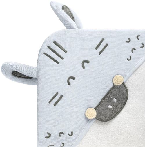 cumpără Accesoriu pentru baie Kikka Boo 31104010070 Prosop cu gluga Terry Stripy Friends, 90x90cm în Chișinău 
