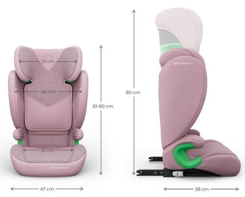 купить Автокресло KinderKraft Junior Fix 2 Plus i-Size pink KCJUFI20PNKPL0N в Кишинёве 