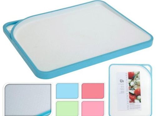 купить Доска разделочная Excellent Houseware 25012 пластиковая 34x28cm белая кайма разн в Кишинёве 