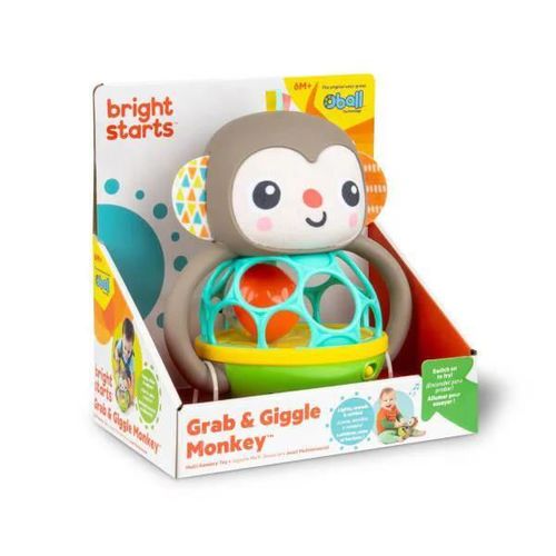 купить Погремушка Bright Starts 16779 Jucarie multi-senzoriala Grab&Giggle Monkey в Кишинёве 