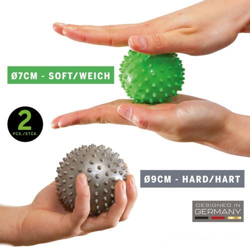 купить Массажер механический Donic SL-00013824 Minge masaj (2 buc.) d=7 cm (soft) + d=9 cm (hard) Schildkrot 960054 в Кишинёве 