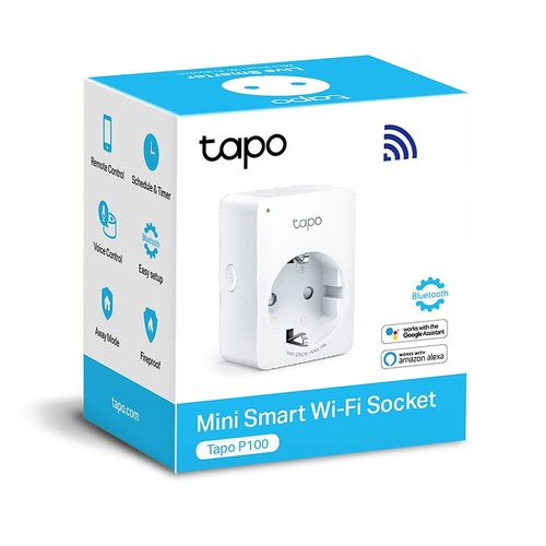 cumpără Mini priza Wi-Fi inteligenta TP-LINK Tapo P100 Mini Smart Wi-Fi Socket în Chișinău 