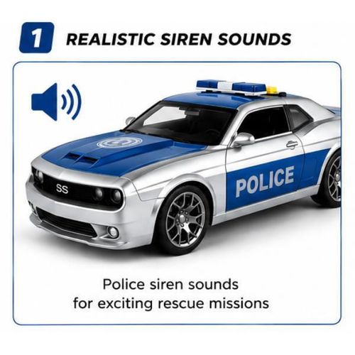 cumpără Mașină Wenyi WY11111B 1:18 Mașinuță de poliție (lumină/sunet) în Chișinău 