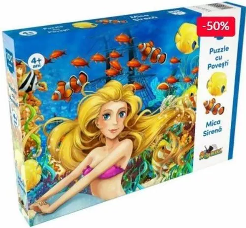 купить Головоломка Noriel NOR5304 Puzzle Povesti Mica Sirena 100 piese в Кишинёве 