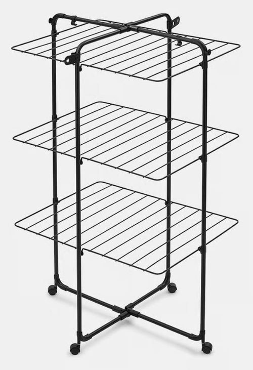 купить Сушилка для белья Brabantia 30 39 82 Hangon Tower, 23m, Matt Black в Кишинёве 