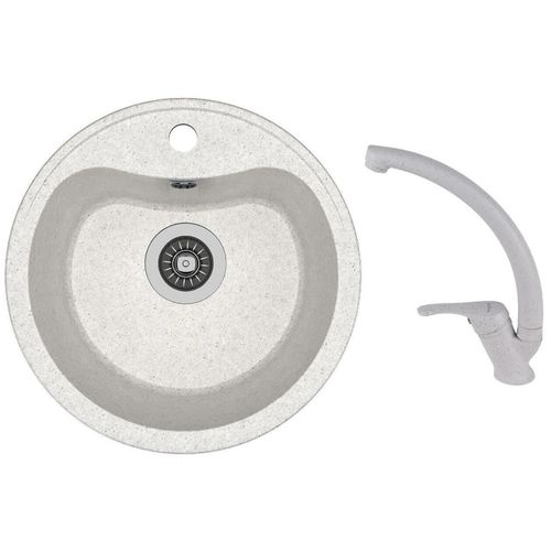 cumpără Chiuvetă bucătărie cu bateria Dr.Gans DORA + SanDonna F 1069 gri în Chișinău 