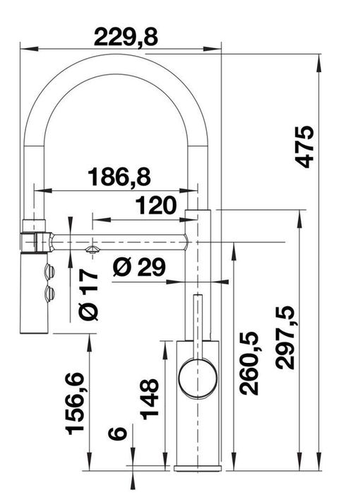 купить Смеситель кухонный Blanco CATRIS-S FLEX (526707) в Кишинёве 