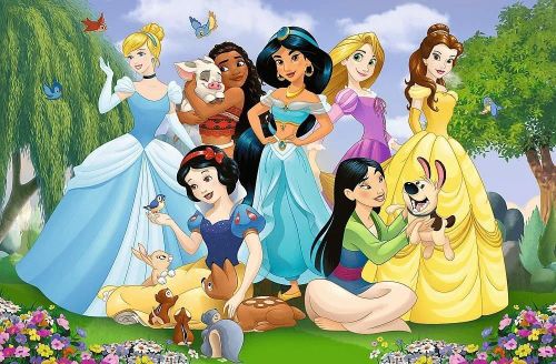 купить Головоломка Trefl 50019 Puzzles - 104 XL - Princesses in the garden / Disney Princess в Кишинёве 