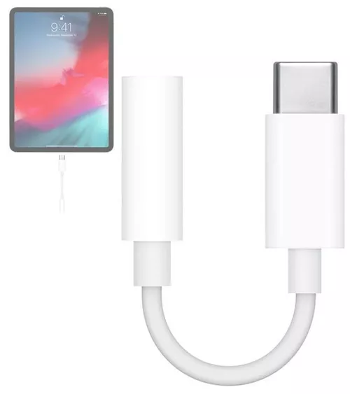 купить Адаптер для мобильных устройств Apple USB-C to 3.5 mm Jack Adapter MU7E2 в Кишинёве 