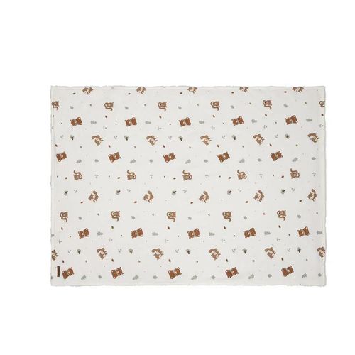 cumpără Lenjerie de pat pentru copii Premaman PCIEZ0-ECR-UNQ Paturica pe 2 parti King of Forest Ecru, 80x110cm în Chișinău 