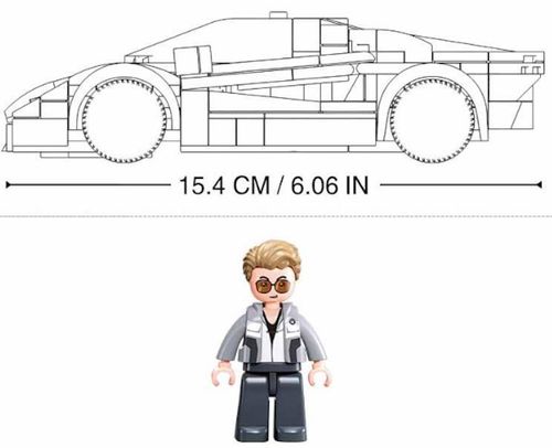 купить Конструктор Sluban B1127 Mașină sport 2020 (264 elem.) в Кишинёве 