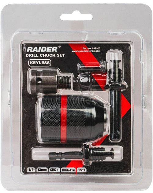 cumpără Set de tubulare, bite, duze Raider 999903 патрон 1/2"13мм SDS+HEX1/4"M квадратный /2"F în Chișinău 