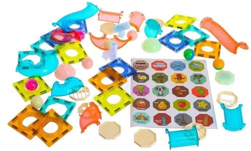 купить Конструктор Sluban R 6 / 5 (23517) constructor cu magnet 49elem.cu lumini в Кишинёве 