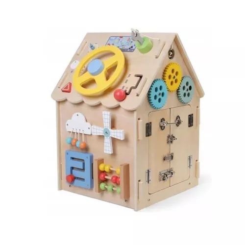 cumpără Tablă dezvoltare Baby Mix 59136 Домик Montessori дерево în Chișinău 