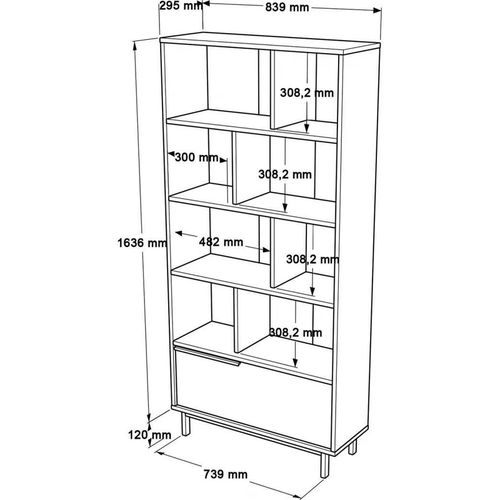 cumpără Dulap Trendy ON4-SU, raft de carti în Chișinău 