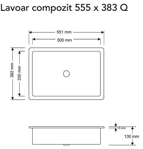 купить Раковина Montebella 555*383 Eco LEMUR Q UN в Кишинёве 