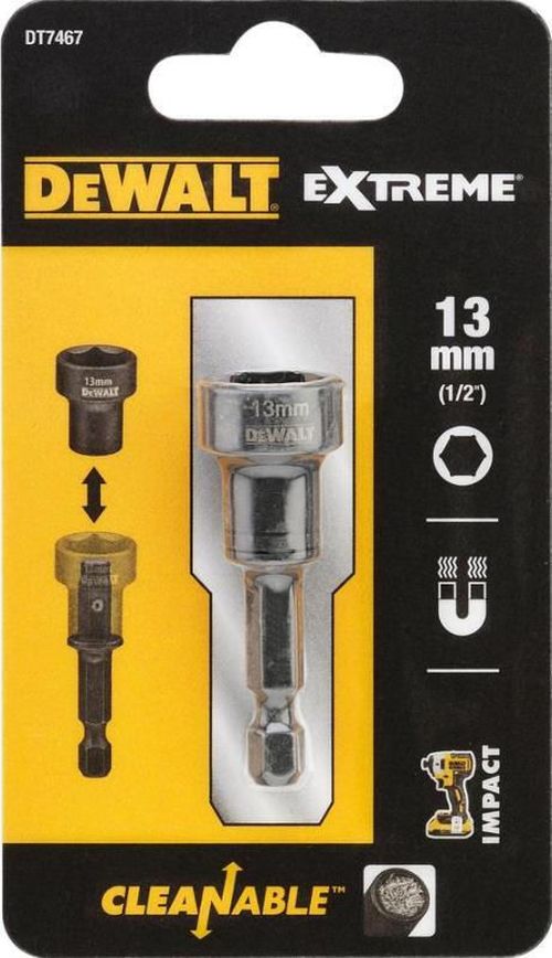 купить Набор головок, бит, насадок DeWalt DT7467 Магнитная головка Impact 13 мм в Кишинёве 
