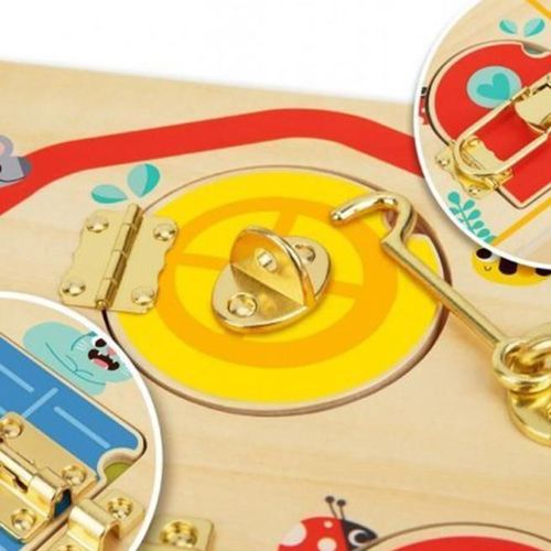 купить Развивающая доска Tooky Toy TH985 Busyboard LATCHES, 60604 в Кишинёве 