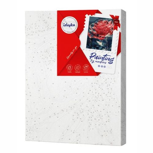 купить Картина по номерам Ideyka KHO3285 30x40cm Eco, Floare de cristal в Кишинёве 