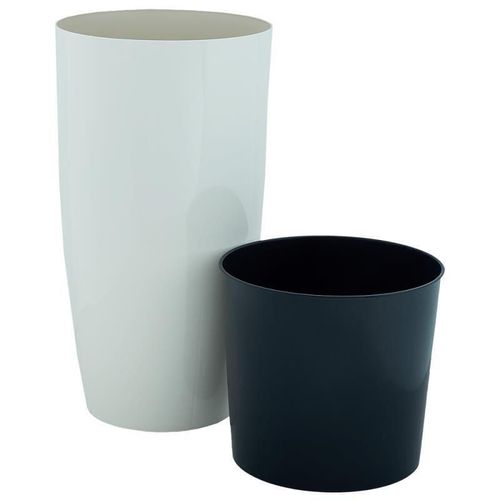 cumpără Ghiveci pentru flori Aleana 115042 Alfa d16x30 cm, white rose în Chișinău 