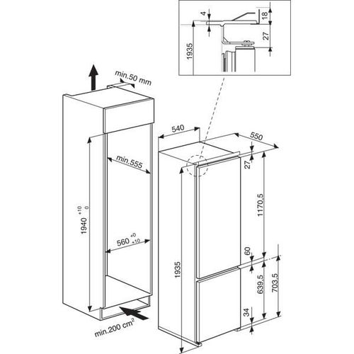 cumpără Frigider încorporabil Whirlpool ART963/A+/NF în Chișinău 